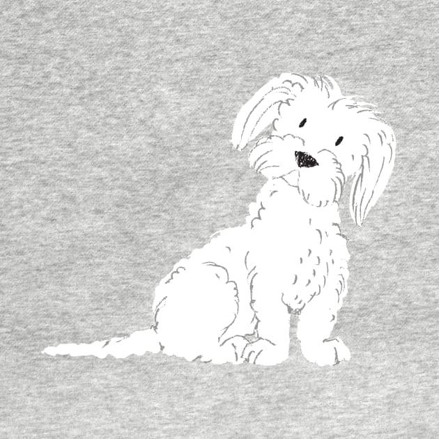 Maltese Dog Illustration by JunkyDotCom